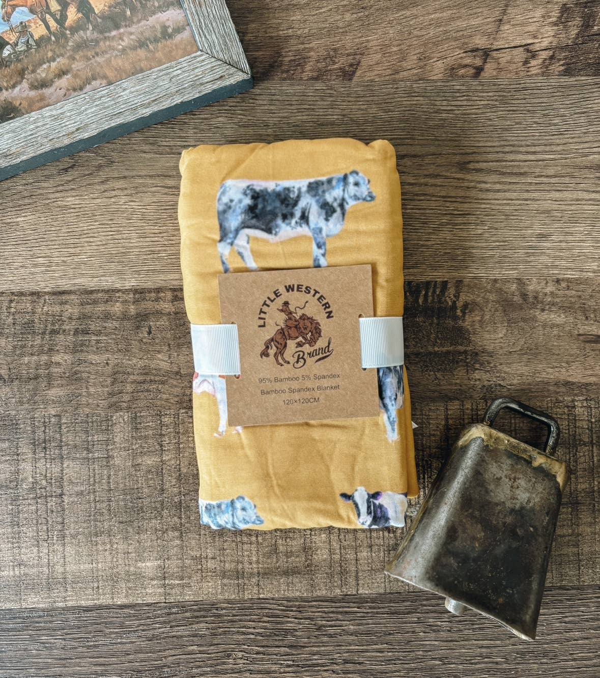 Painted Cows Bamboo Swaddle 