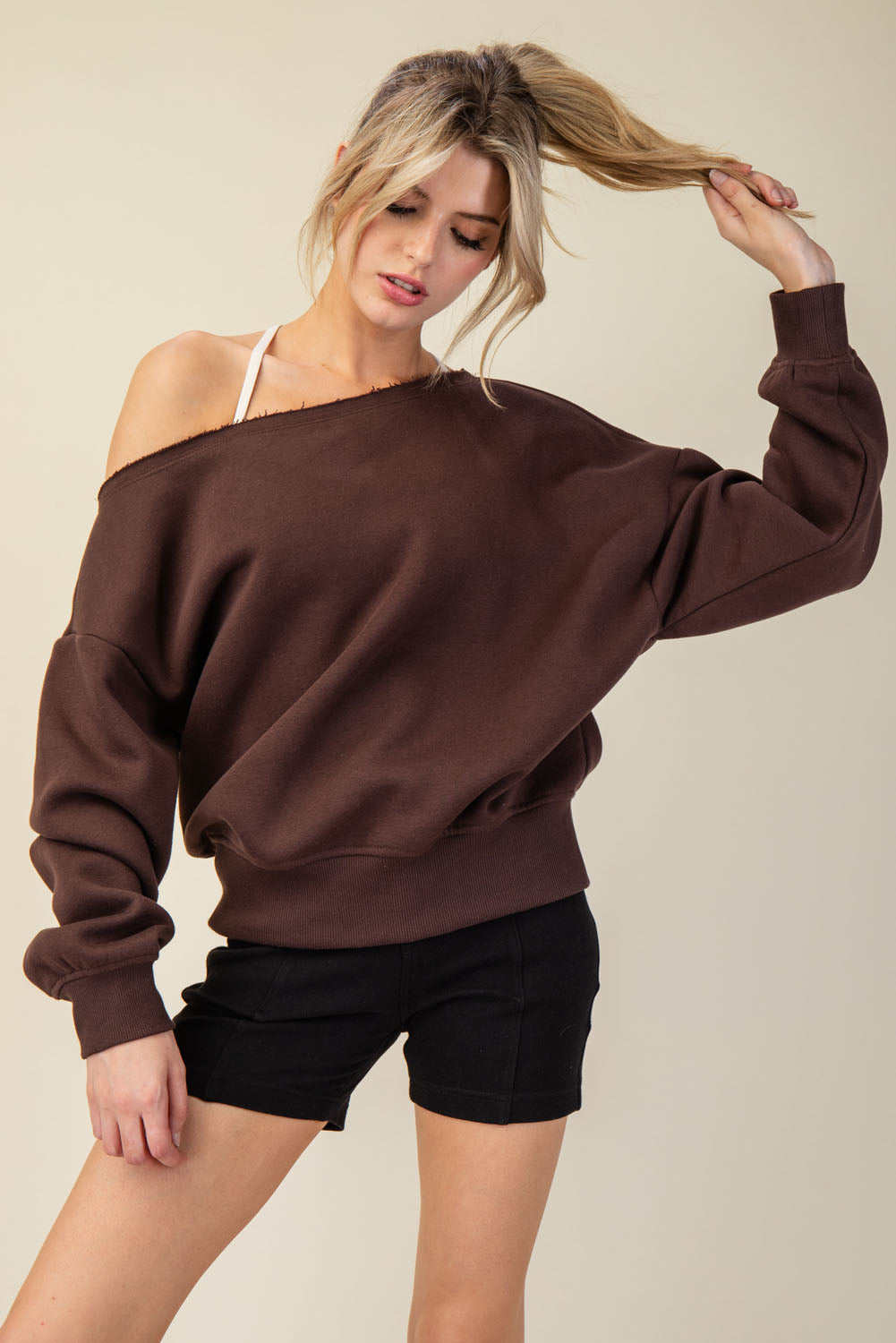 Off The Shoulder Sweatshirt