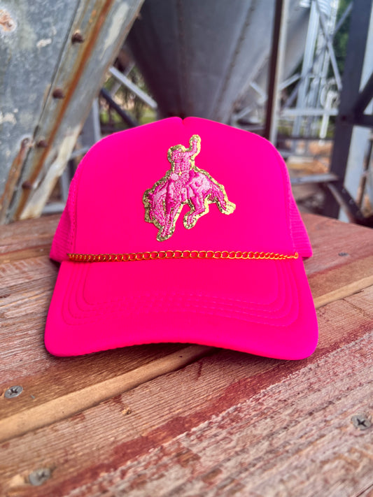 Hot Pink Bronc Cap