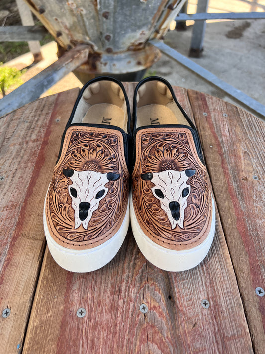 Reflexo Hand Tooled Sneakers