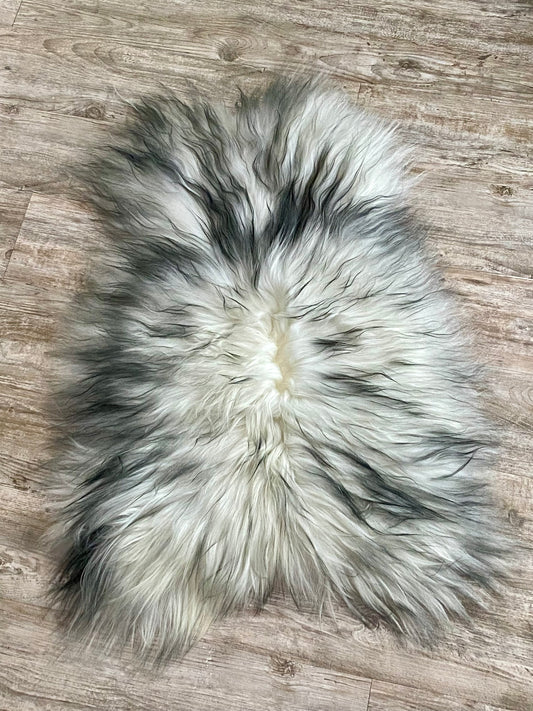 Black Icelandic Sheep Hide