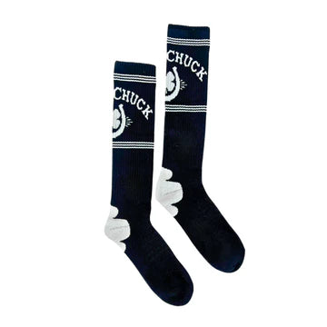 RETRO LUCKY CHUCK BLACK/WHITE PERFORMANCE SOCKS
