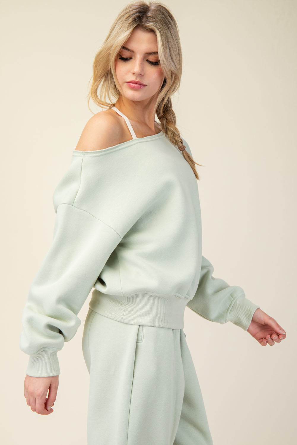 Off The Shoulder Sweatshirt