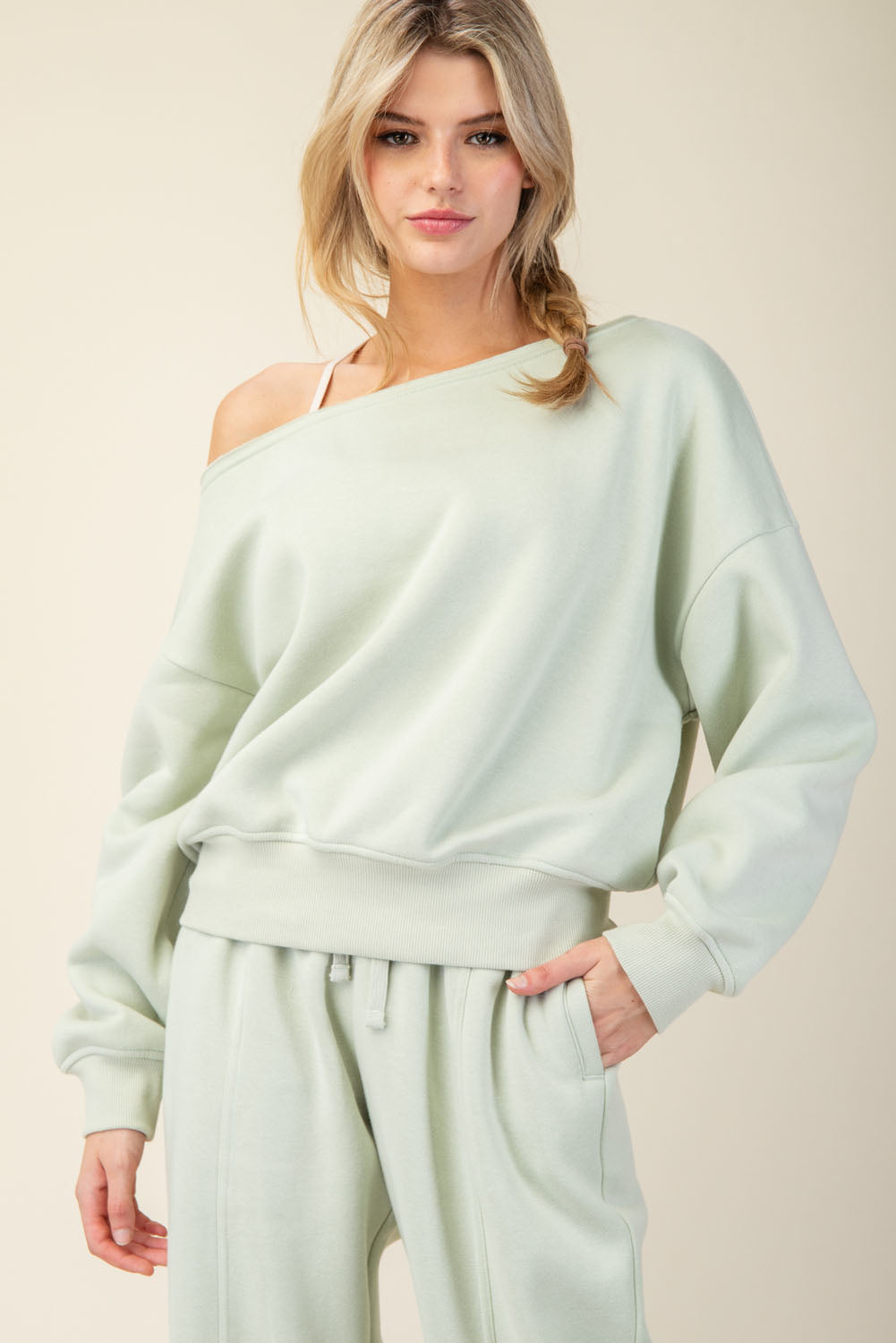Off The Shoulder Sweatshirt