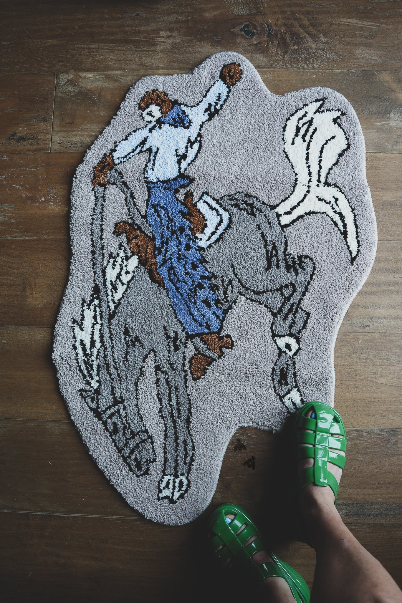 Bronc Buster Rug