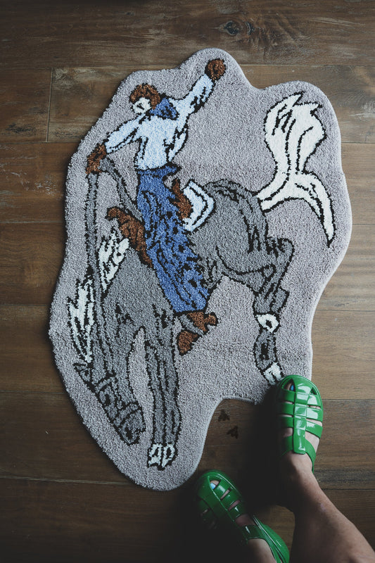 Bronc Buster Rug