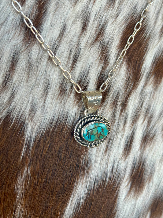 Buffalo Etched Necklace