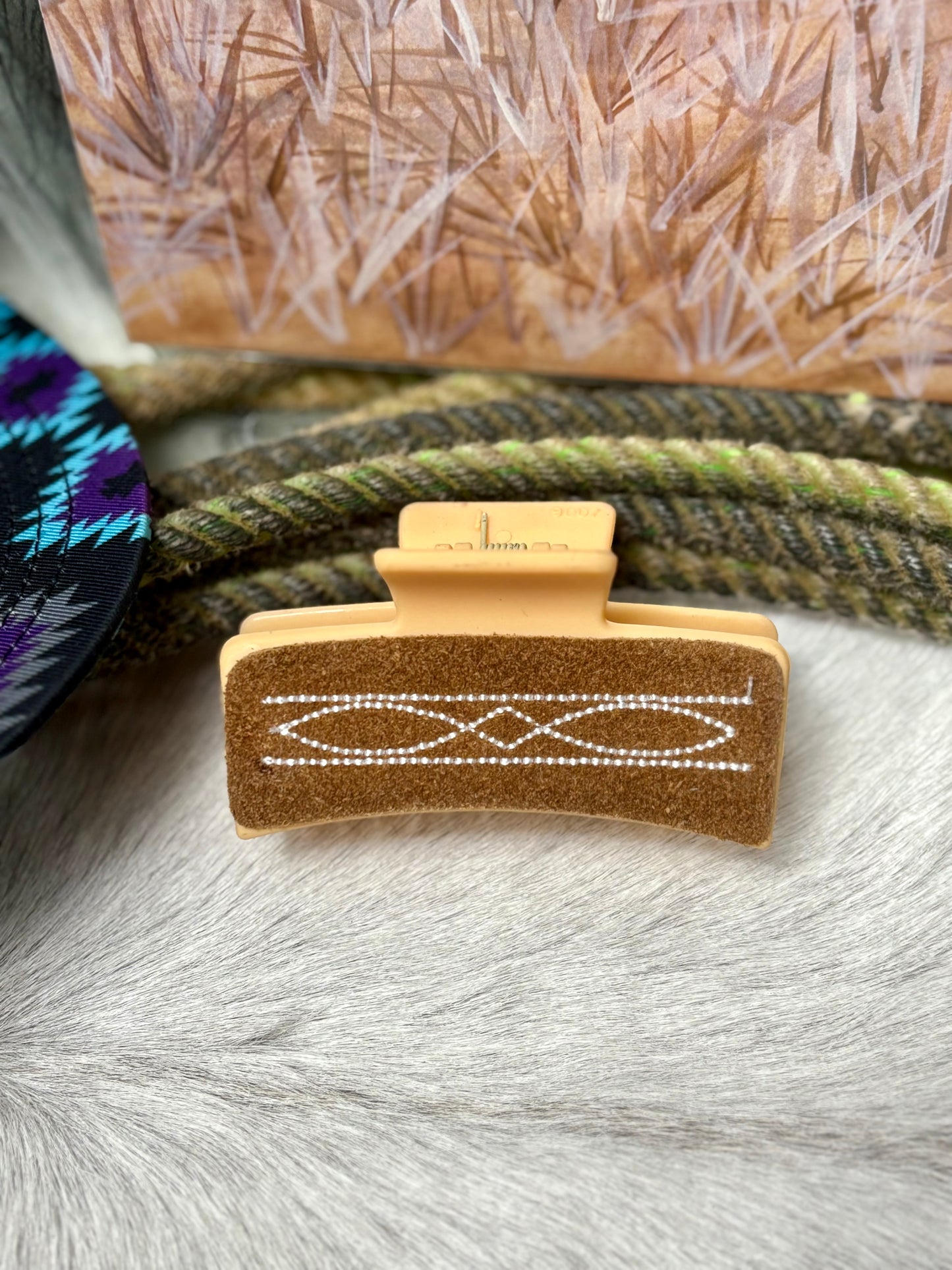 Boot Stitch Claw Clip