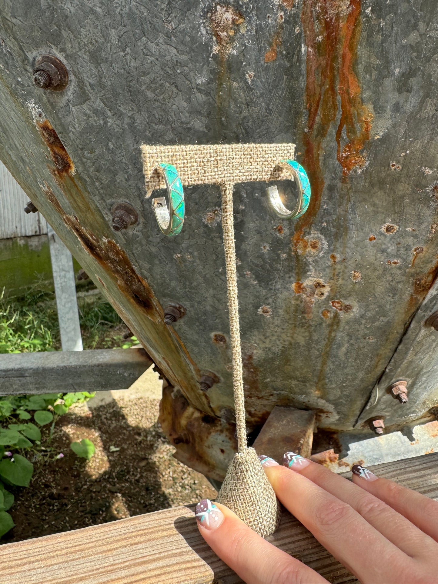 The Regul Opal Hoops