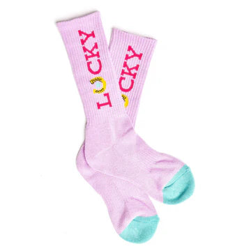 LUCKY LAVENDER LIGHT PINK PERFORMANCE SOCKS