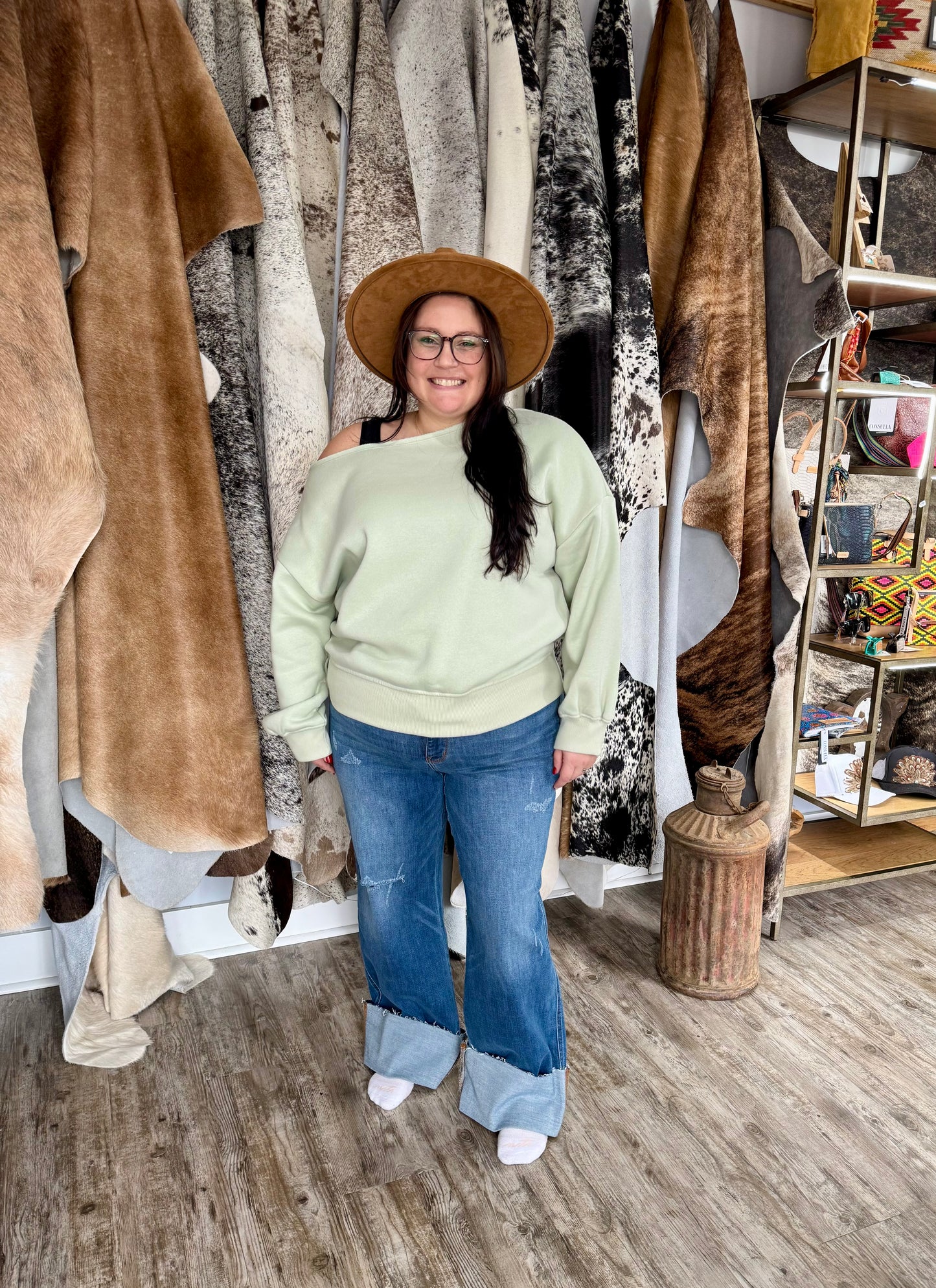 Off The Shoulder Sweatshirt