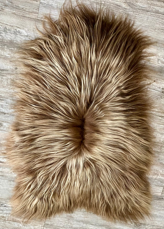 Brown Icelandic Sheep Hide