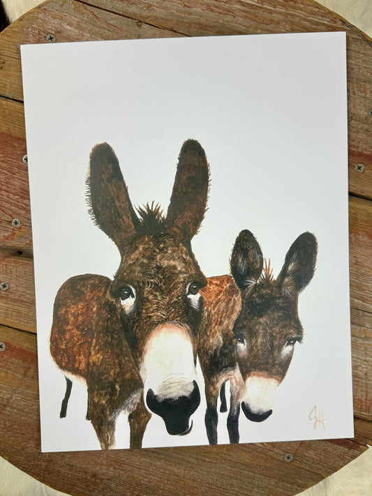 Murray Donkeys Print
