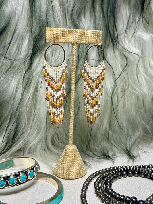Neutral Beaded Earrings