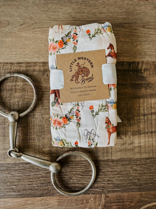 Painted Foal Bamboo Swaddle