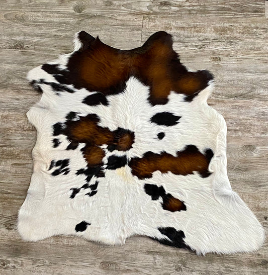 Tri Brindle Calf Hide 36inX34in