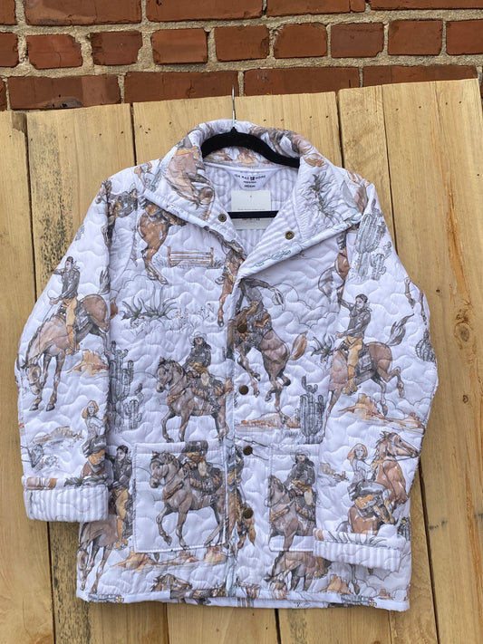Birdie Neutral Quilted Jacket