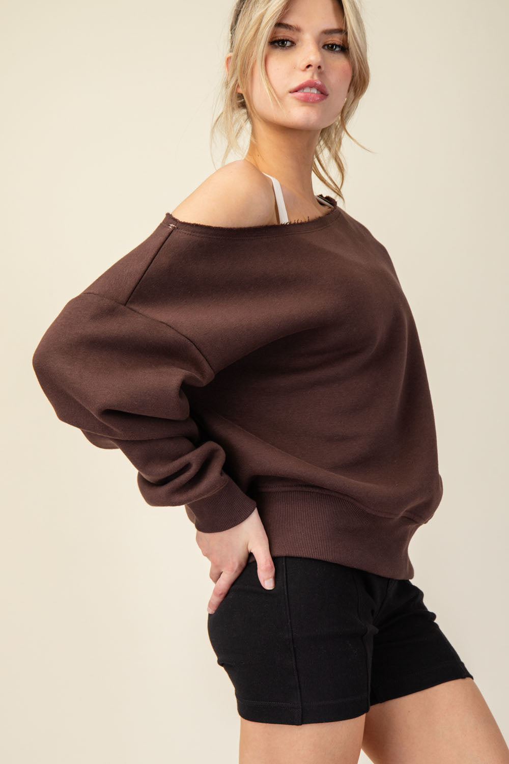 Off The Shoulder Sweatshirt