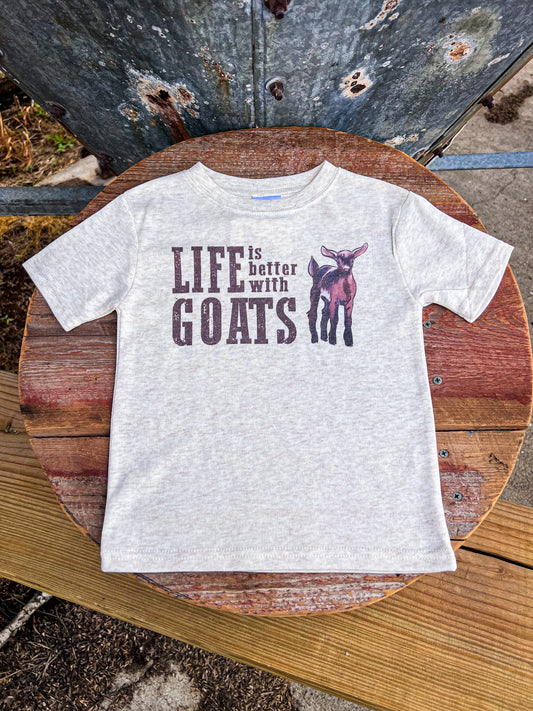 Life Is Better With Goats Youth Tee