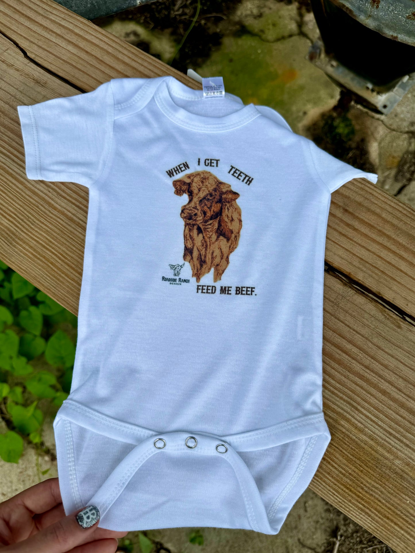 Feed Me Beef Onesie