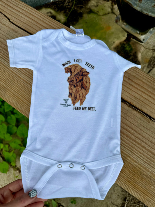 Feed Me Beef Onesie