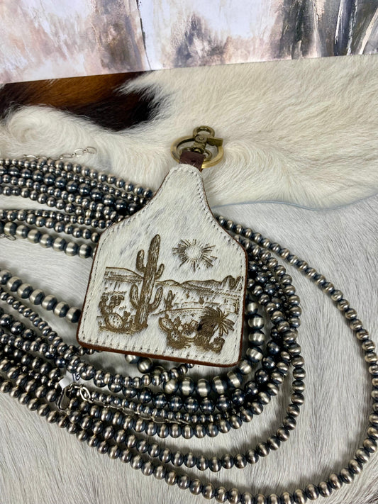Hide-On Tooled Keychains