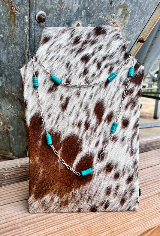 The Lariat Turquoise Beaded Necklace