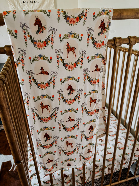 Painted Foal Bamboo Swaddle