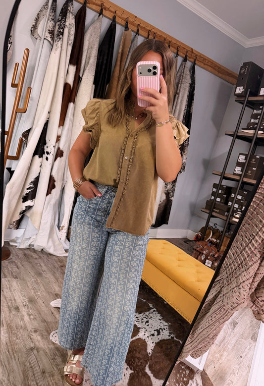 Desert Clay Button Up