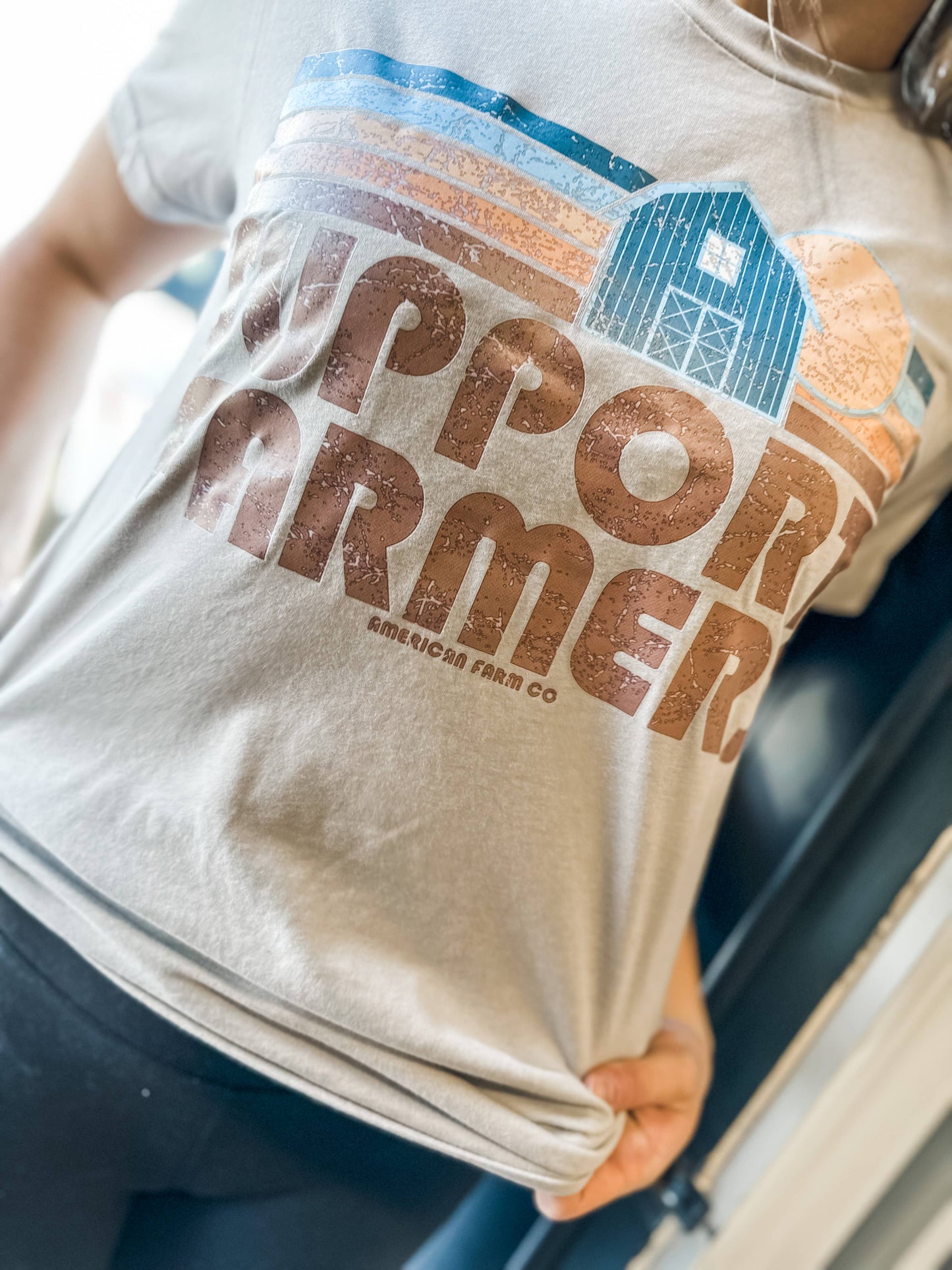 Western Retro 'Support Farmers’ Graphic Tee