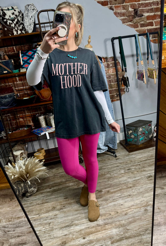 Motherhood Embroidered Tee