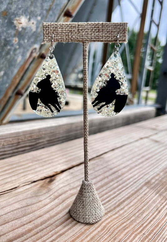 Barrel Racer Teardrop Earrings