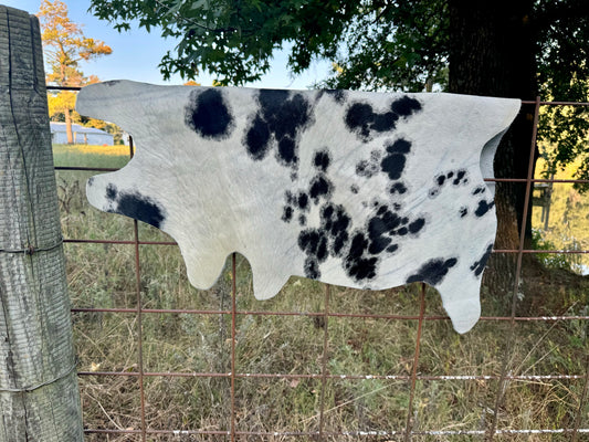Black/White Spotted Calf Hide