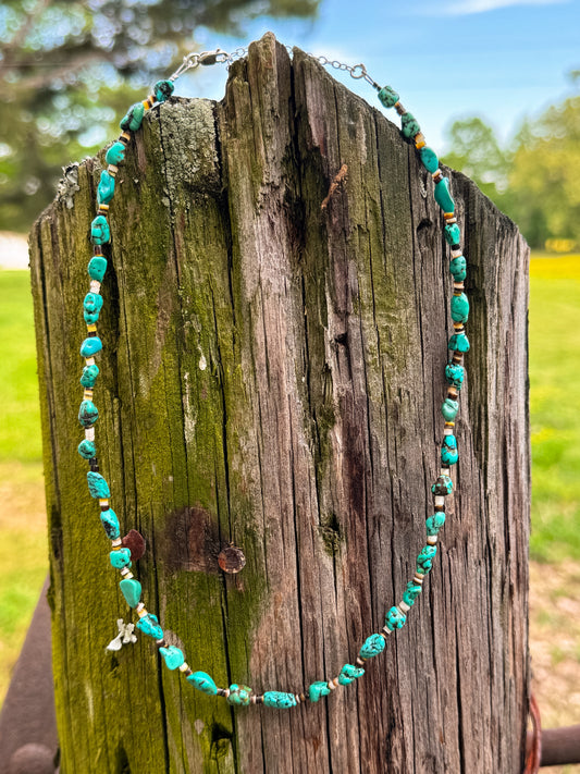 Turquoise Nuggets Necklace