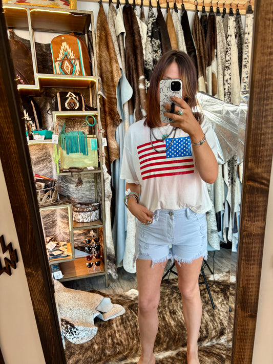 USA Cropped Tee