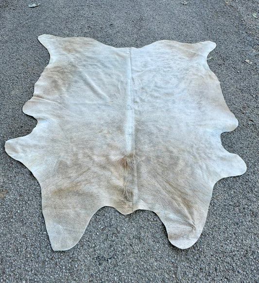 Tan Jumbo Cowhide Rug 7.5X6.5'
