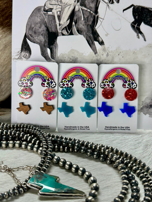 Mini Texas Stud Earrings