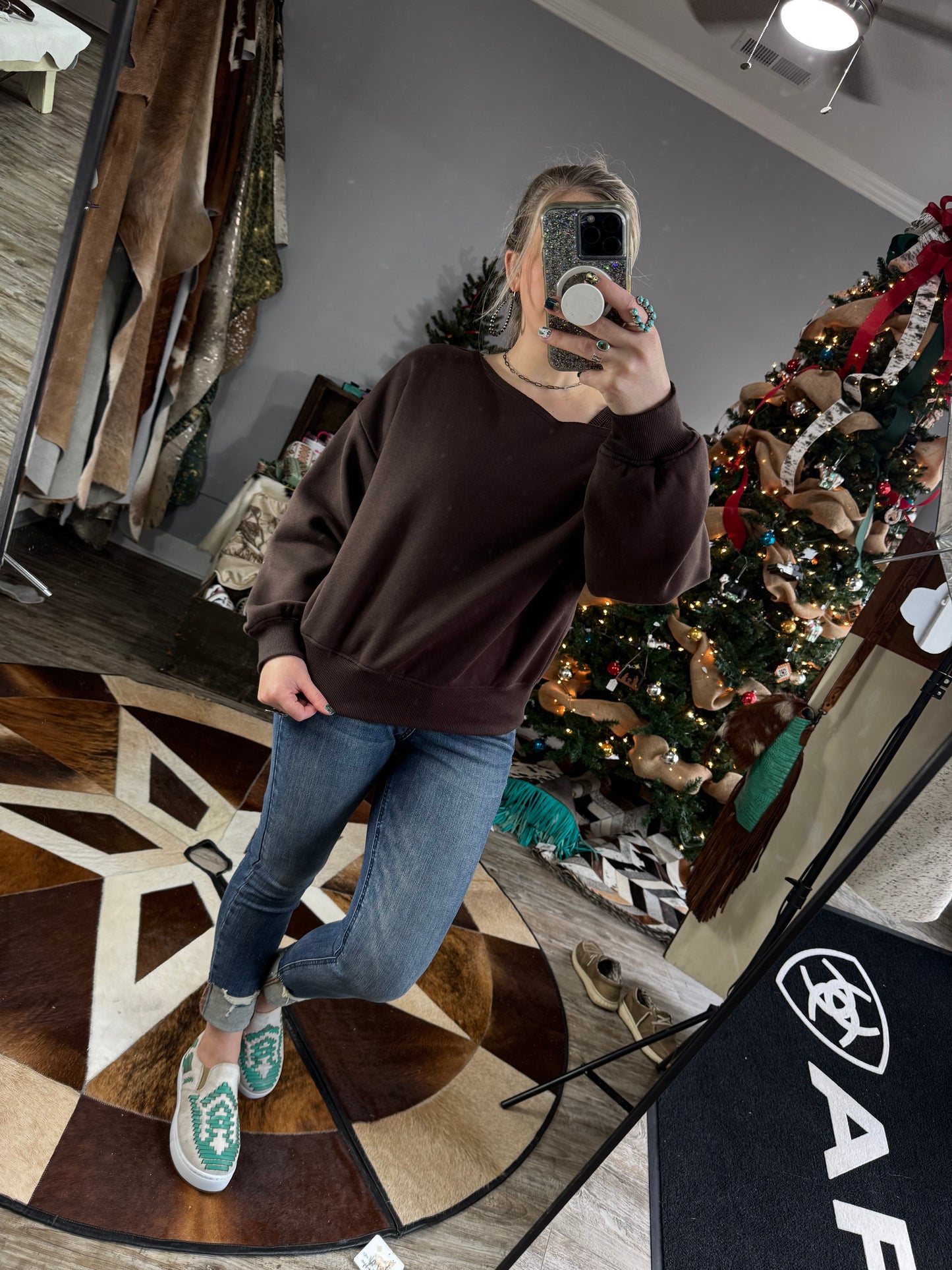 Off The Shoulder Sweatshirt