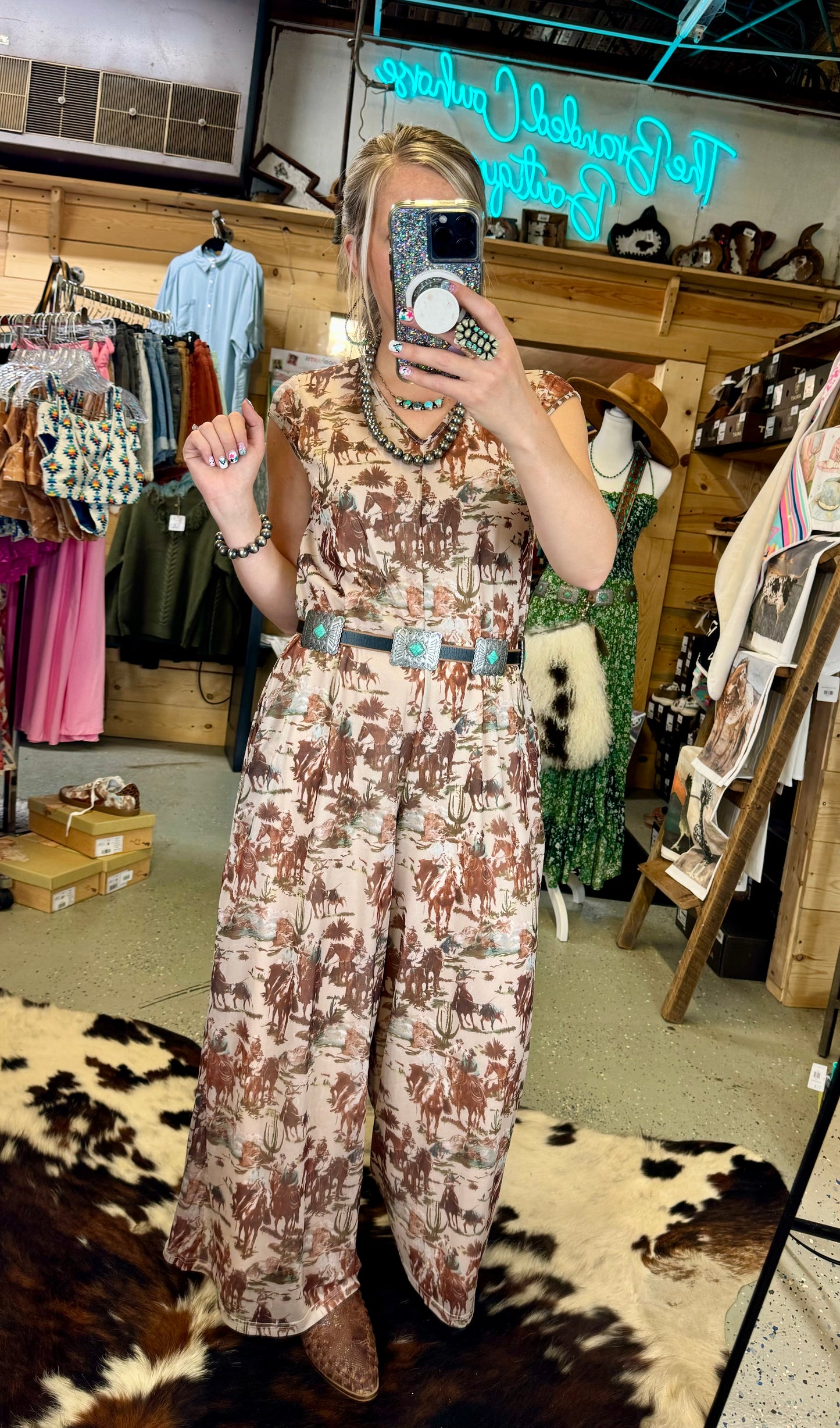The Dusty Cowboy Mesh Romper