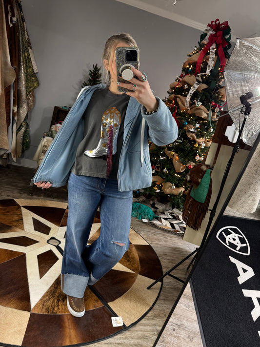 Boot Fringe Semi-Cropped Tee
