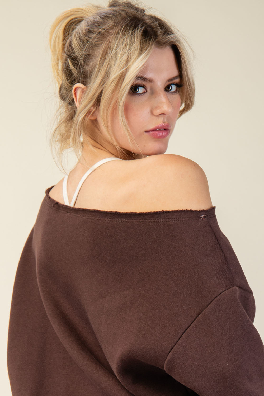Off The Shoulder Sweatshirt