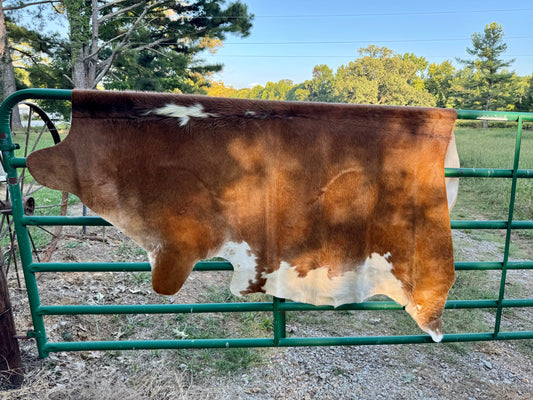 Lighter Hereford Cowhide Rug 7X7'