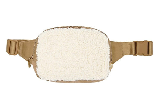 Sherpa & Suede Fanny Pack
