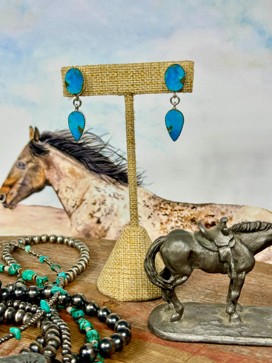 Blue Sky Turquoise Earrings
