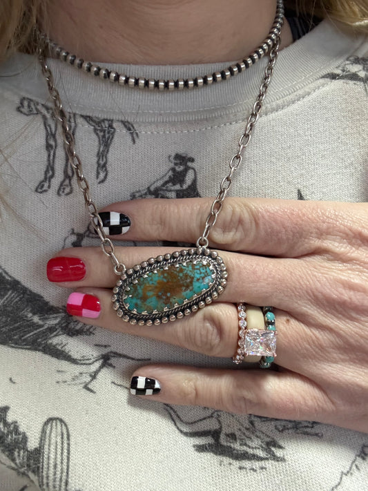 Regul Oval Stone Turquoise