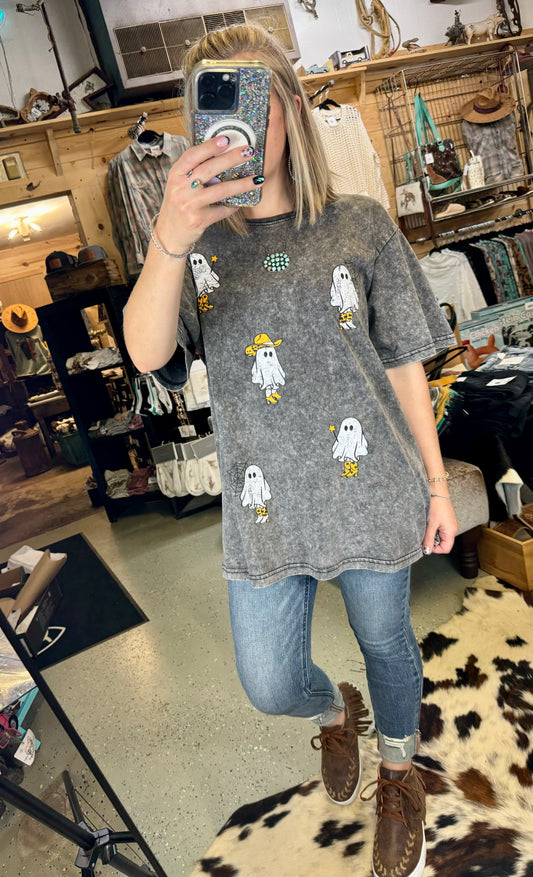 Howdy Ghosty Oversized Tee Reg/Plus