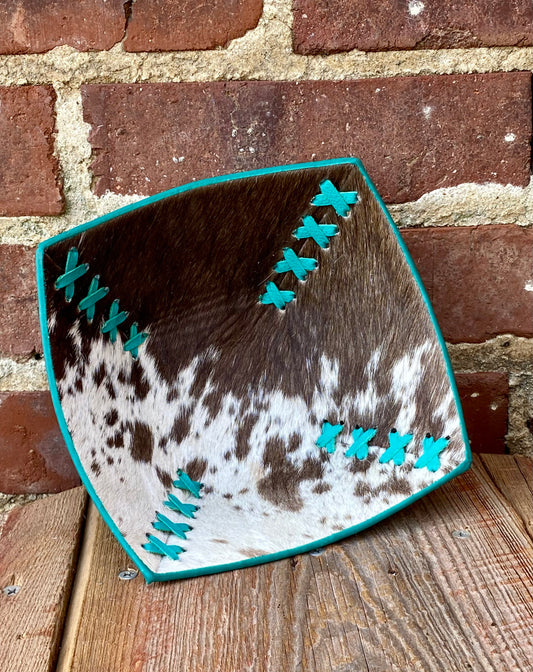 Mini Tooled Leather Basket