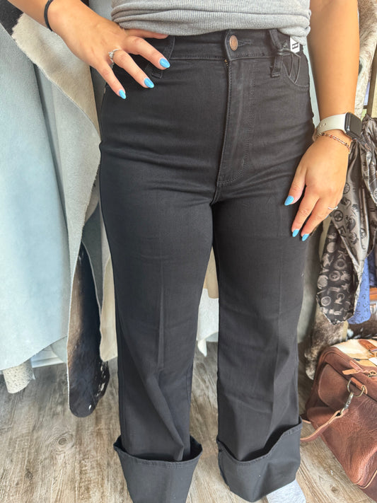 Judy Blue Black Retro Wide Leg