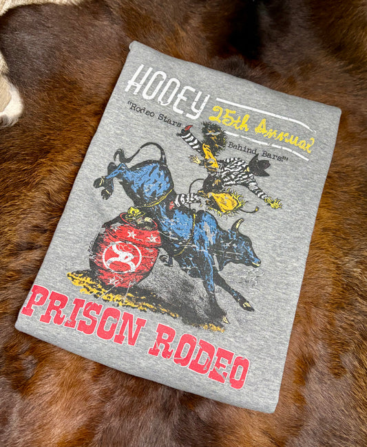Prison Rodeo Mens Gray Pullover