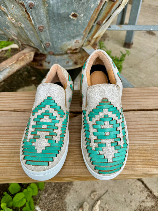 Dakota Western Tennis Shoe in Turquoise
